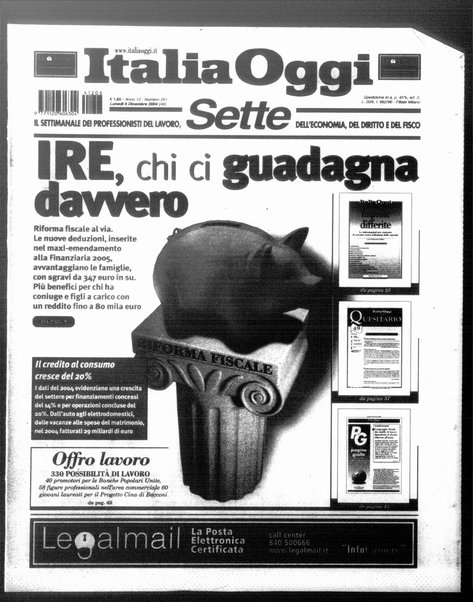 Italia oggi : quotidiano di economia finanza e politica